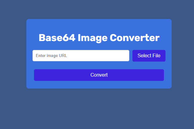 IMAGE TO BASE64 CONVERTER
