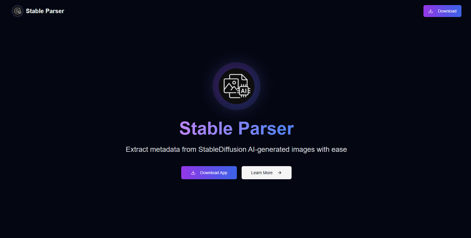 STABLE PARSER LANDING PAGE